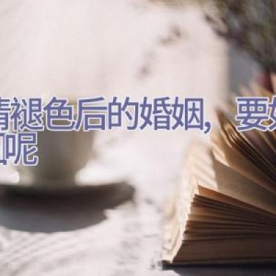 爱情褪色后的婚姻,要如何挽回呢