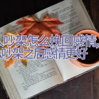 两人吵架怎么挽回感情,为什么吵架之后感情更好